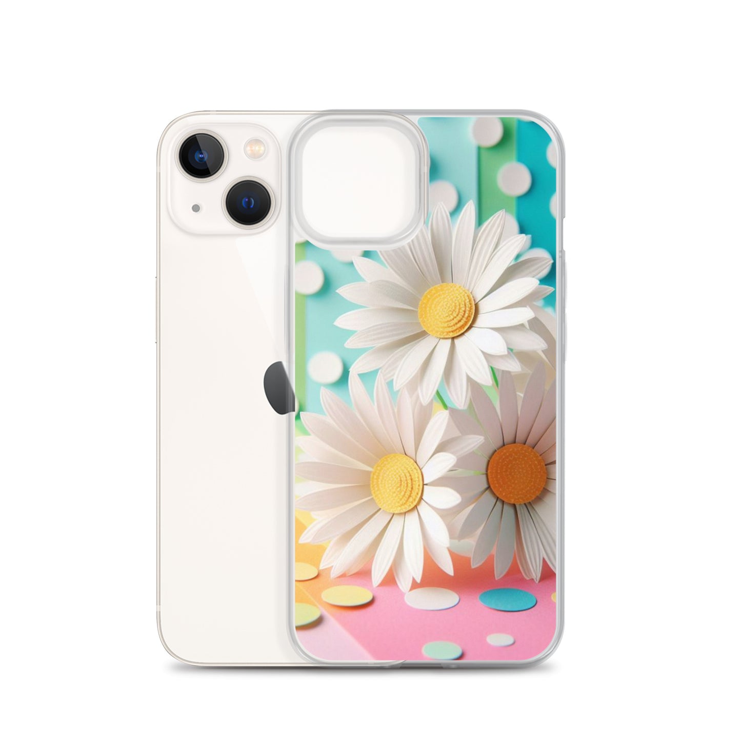 Paper Daisy Clear Case for iPhone®