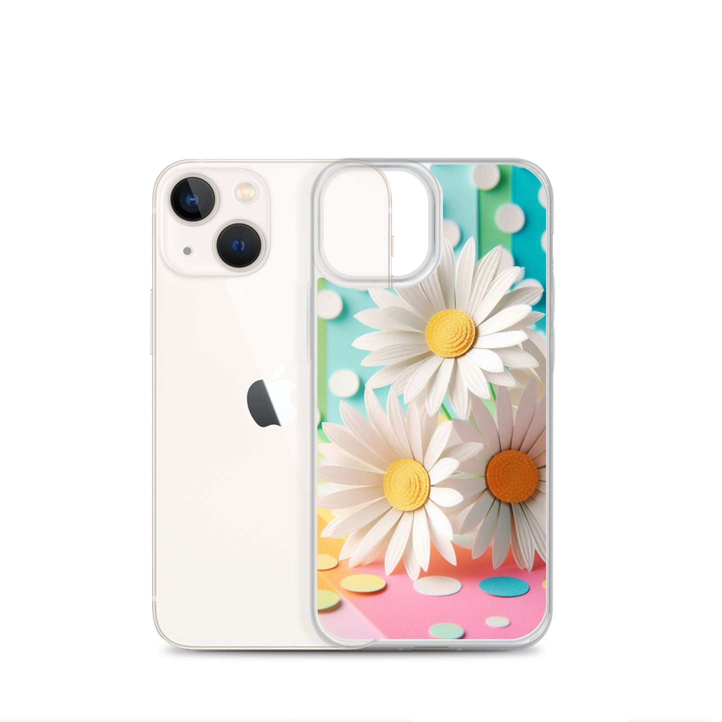 Paper Daisy Clear Case for iPhone®