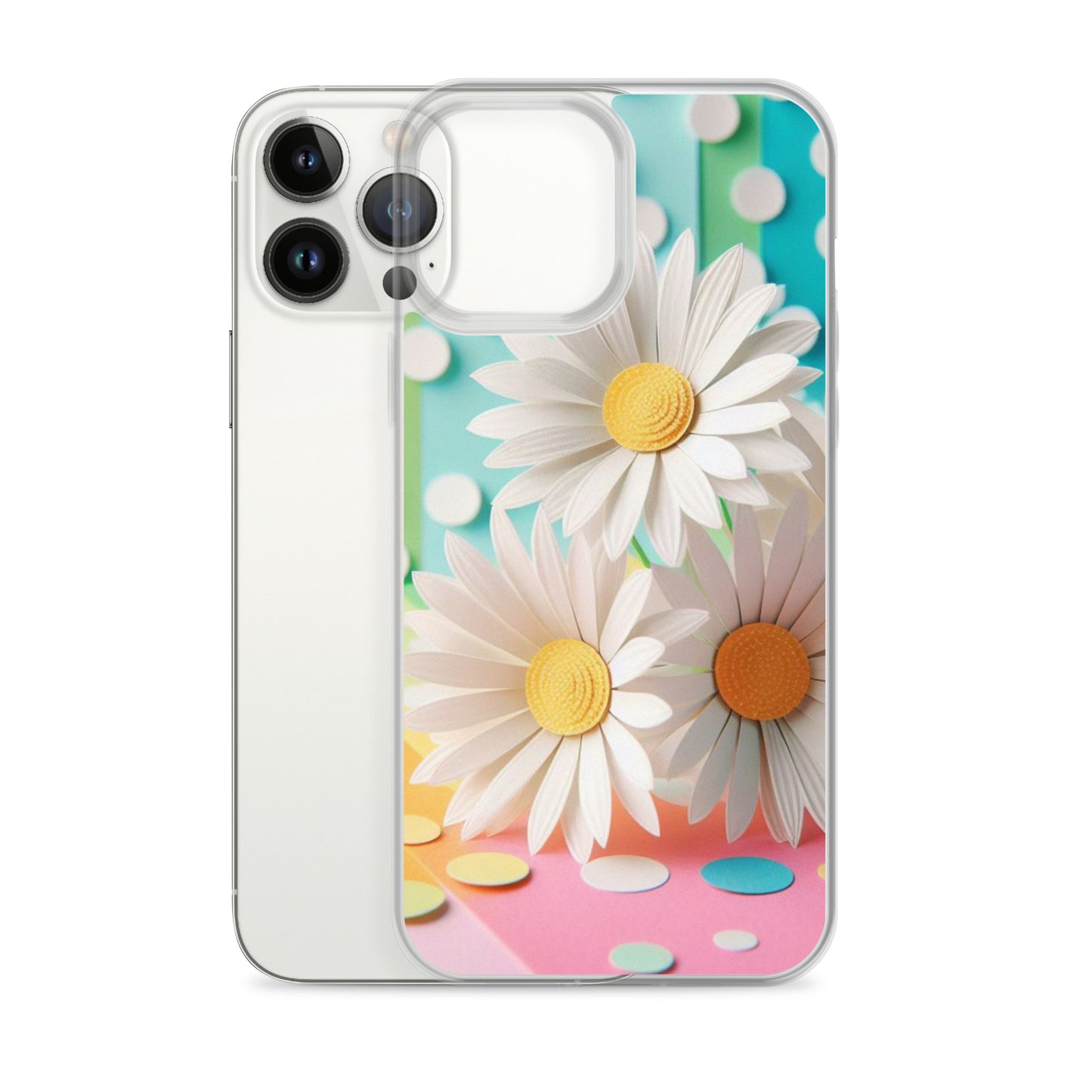 Paper Daisy Clear Case for iPhone®