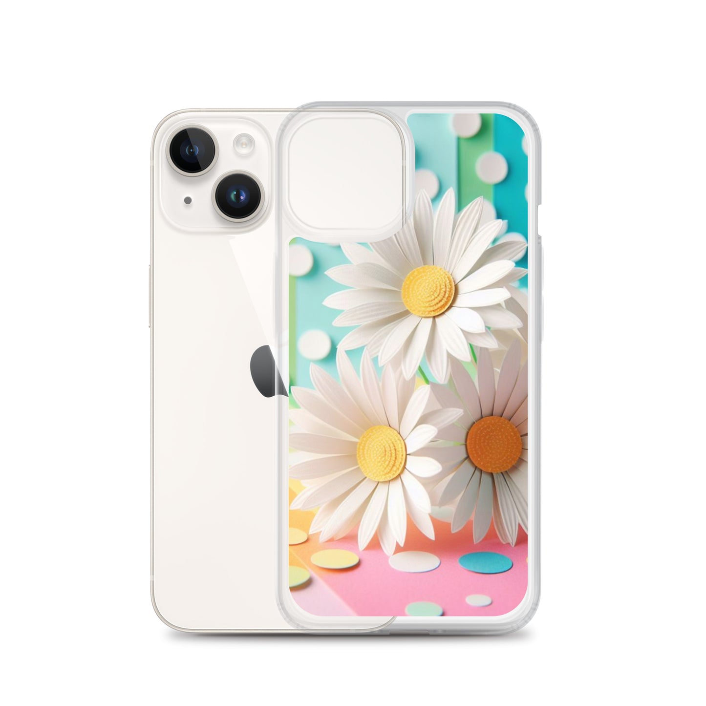 Paper Daisy Clear Case for iPhone®