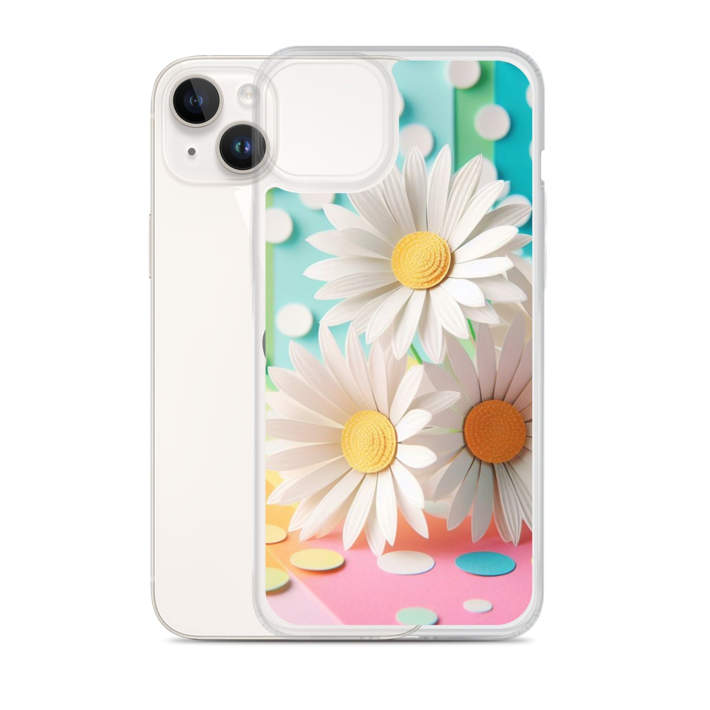 Paper Daisy Clear Case for iPhone®