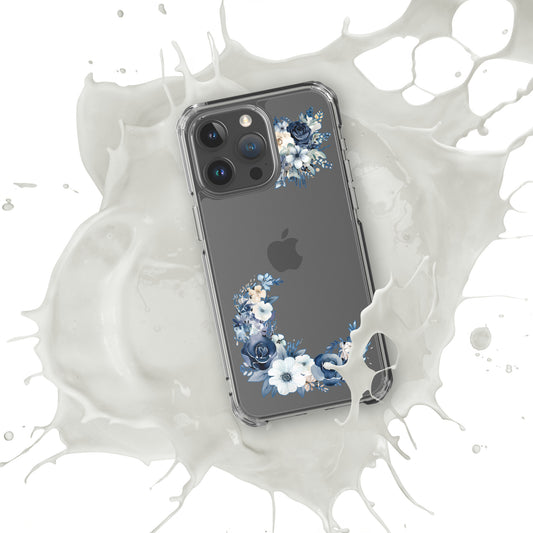 Zoe's Blue Floral Clear Case for iPhone®