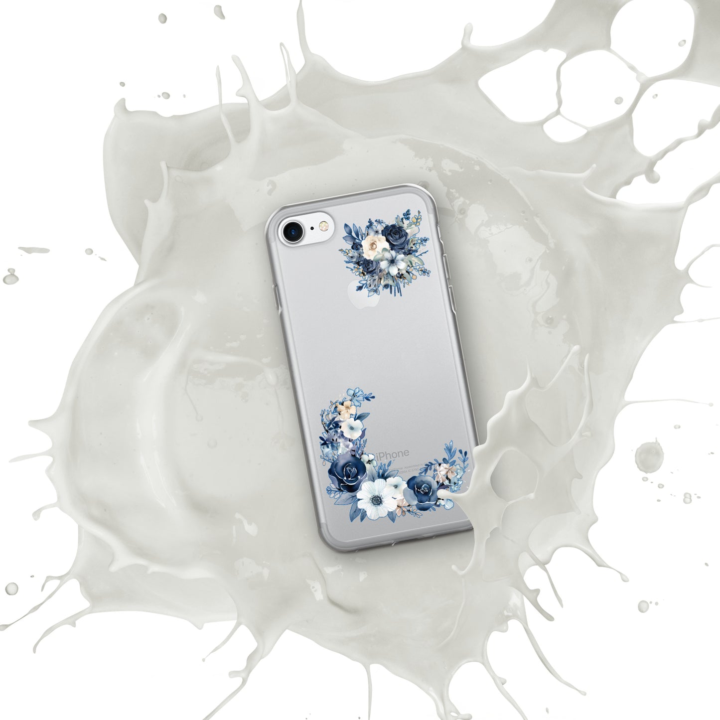 Zoe's Blue Floral Clear Case for iPhone®