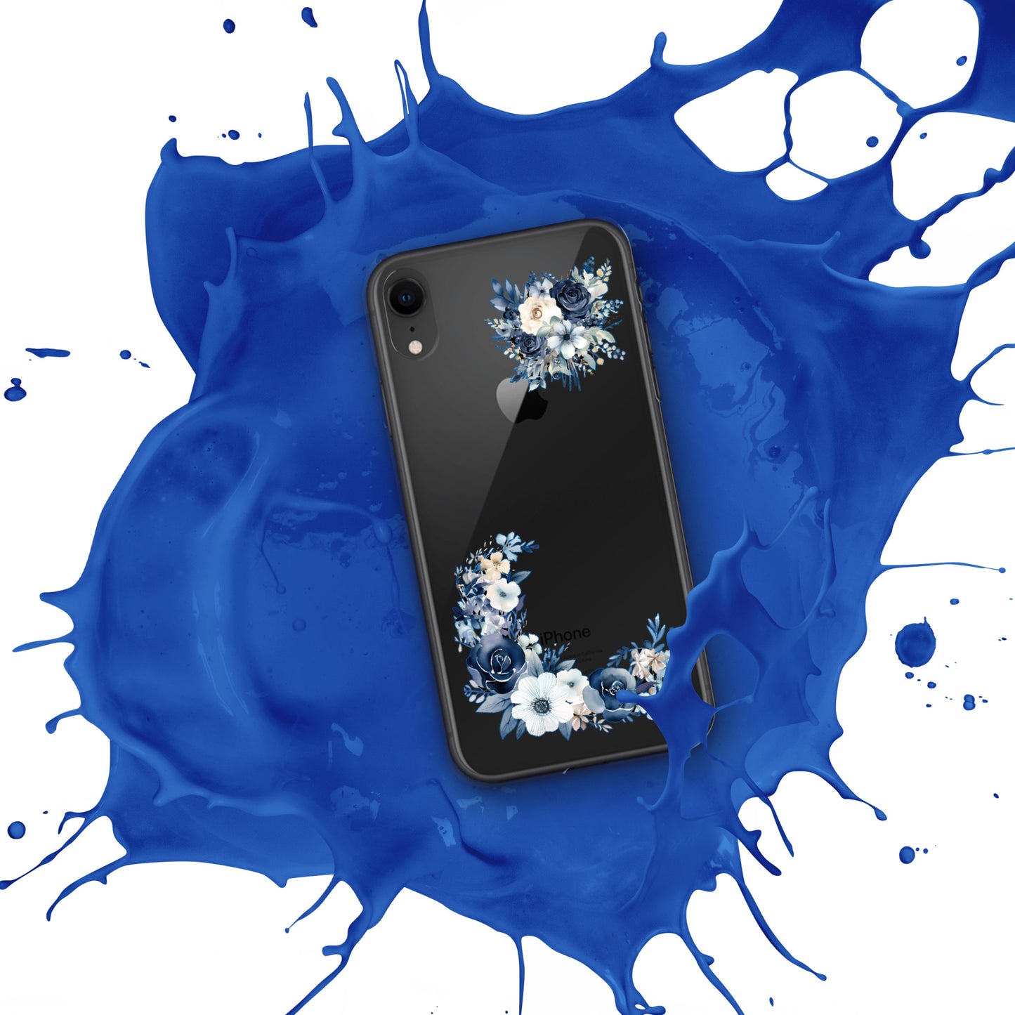 Zoe's Blue Floral Clear Case for iPhone®