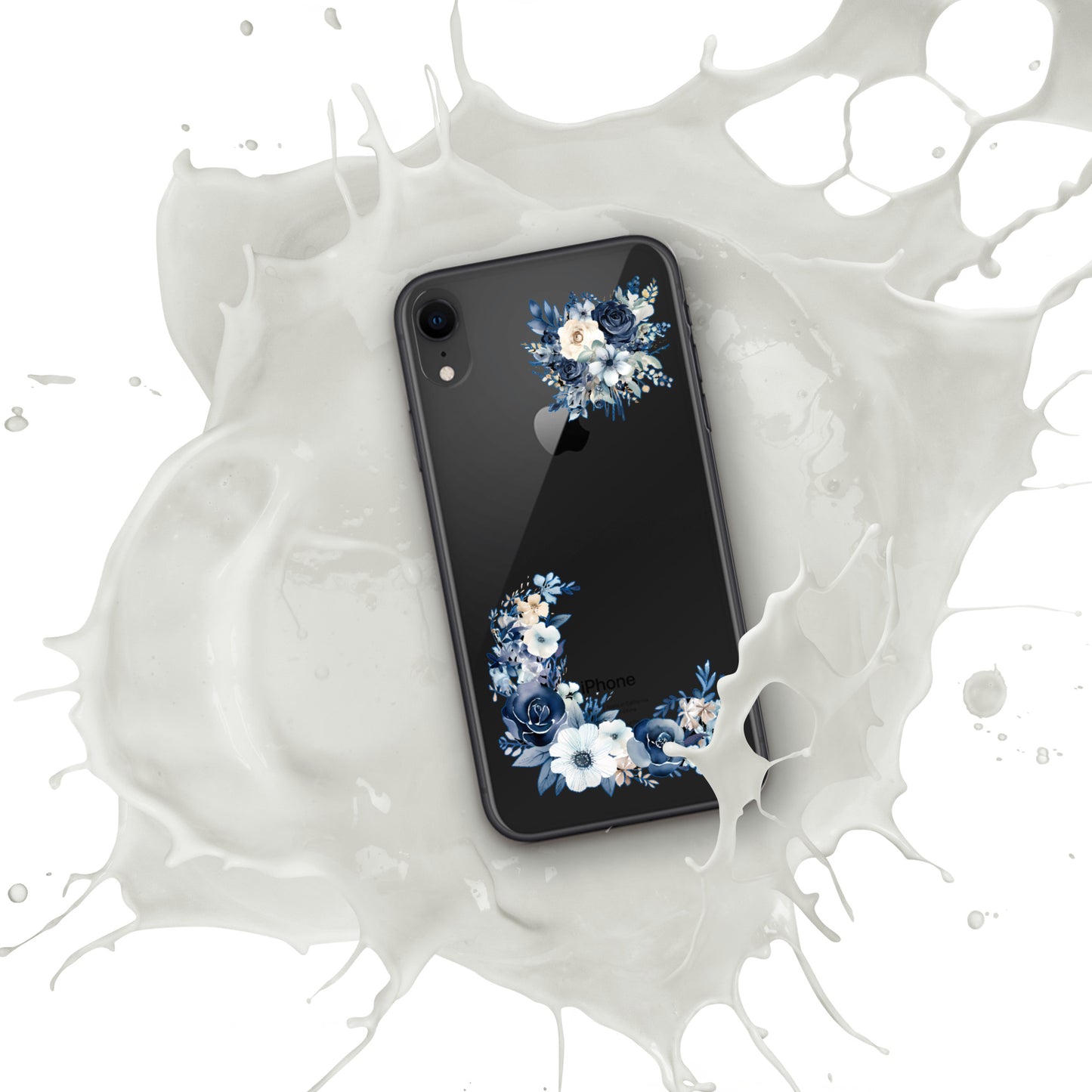 Zoe's Blue Floral Clear Case for iPhone®