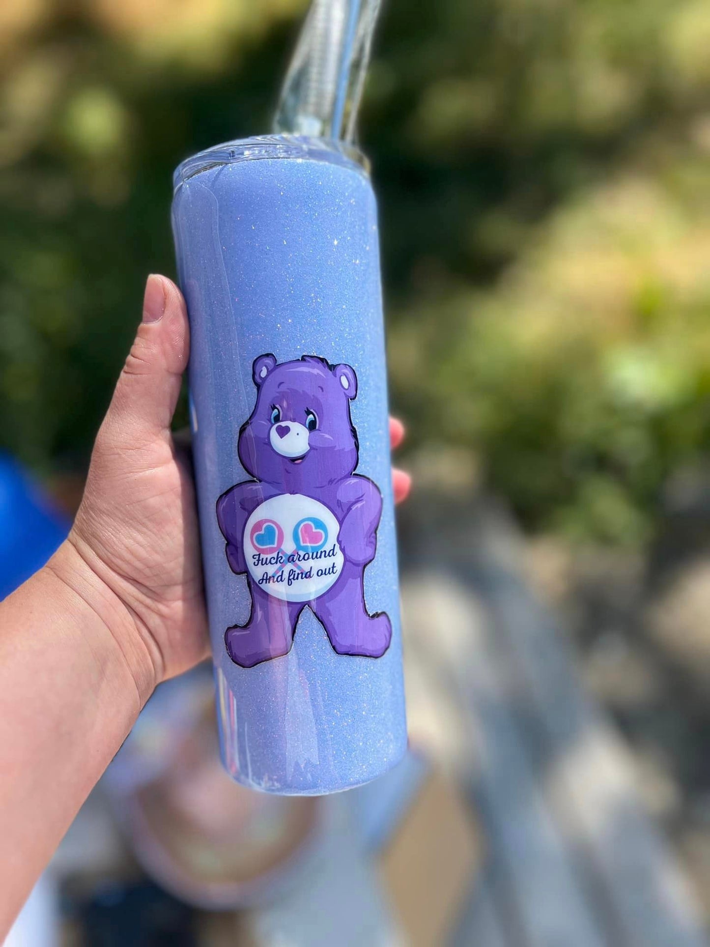 Fuck Around and Find Out Swear Bear custom tumbler