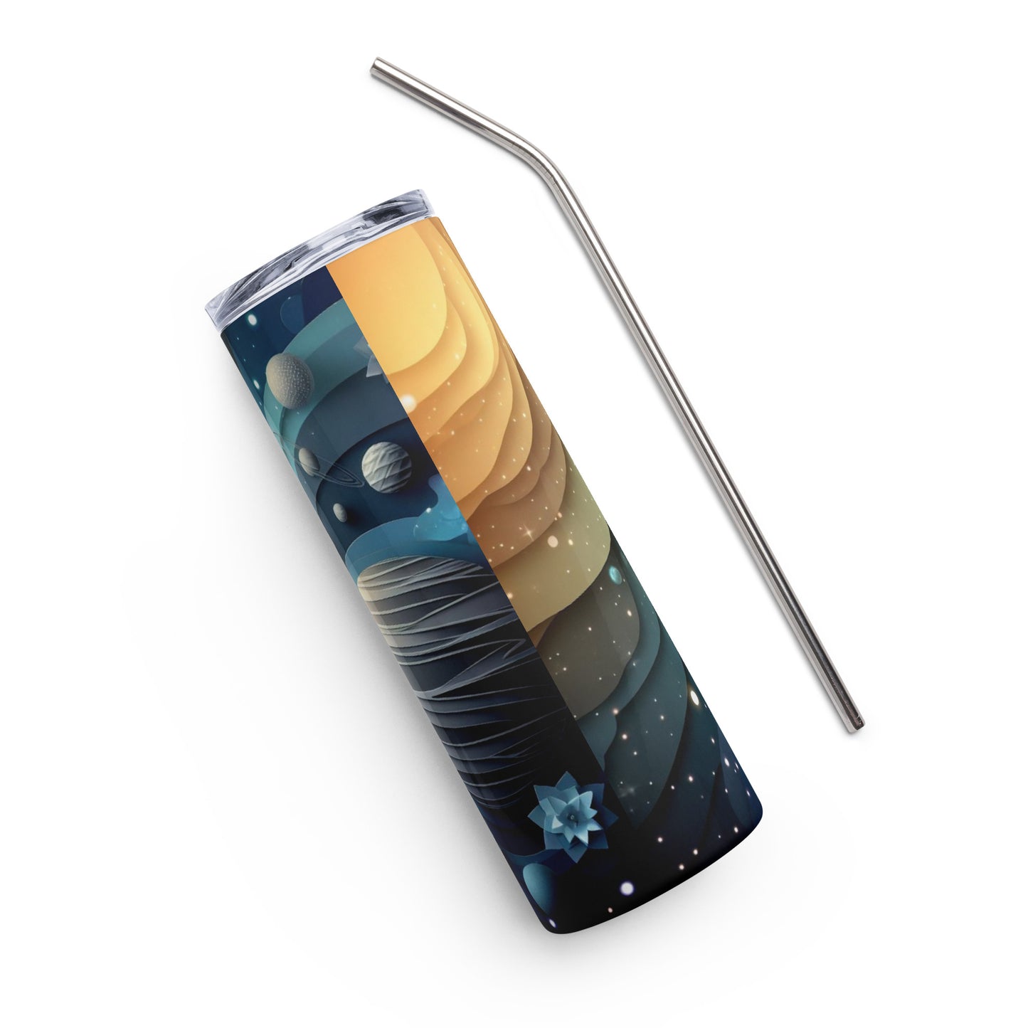 Paper Planets Stainless steel tumbler