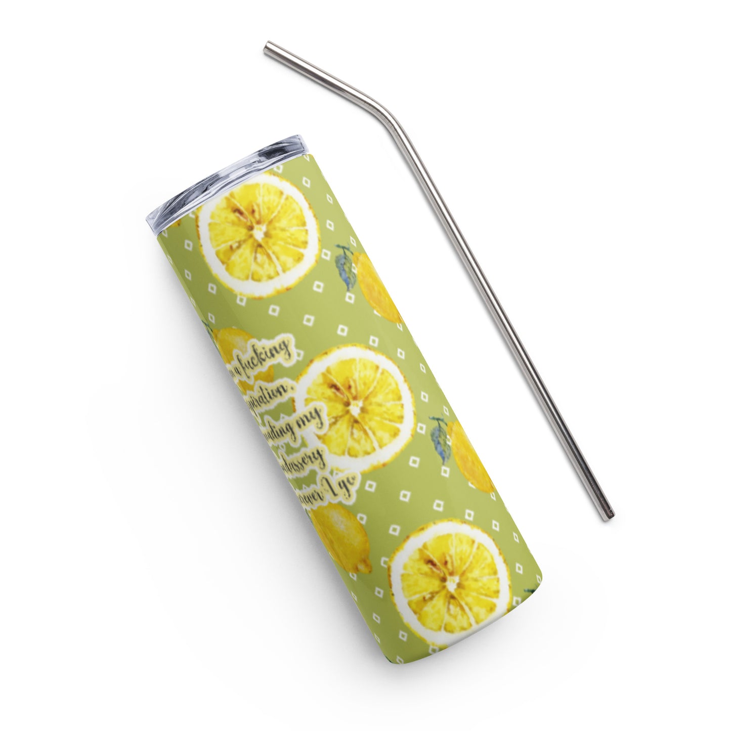 Lemon Badassery Stainless steel tumbler