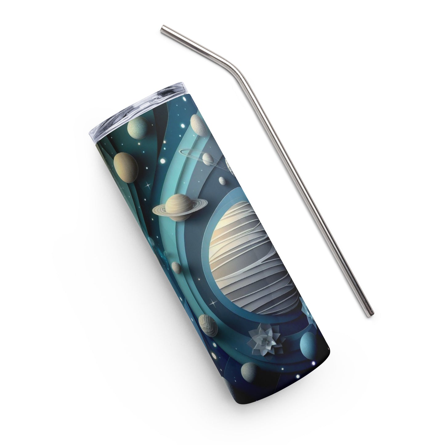 Paper Planets Stainless steel tumbler