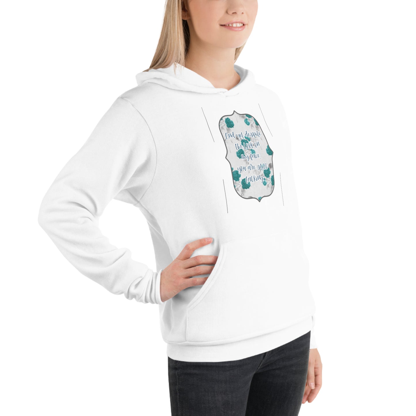 Despite the look on my face Unisex hoodie