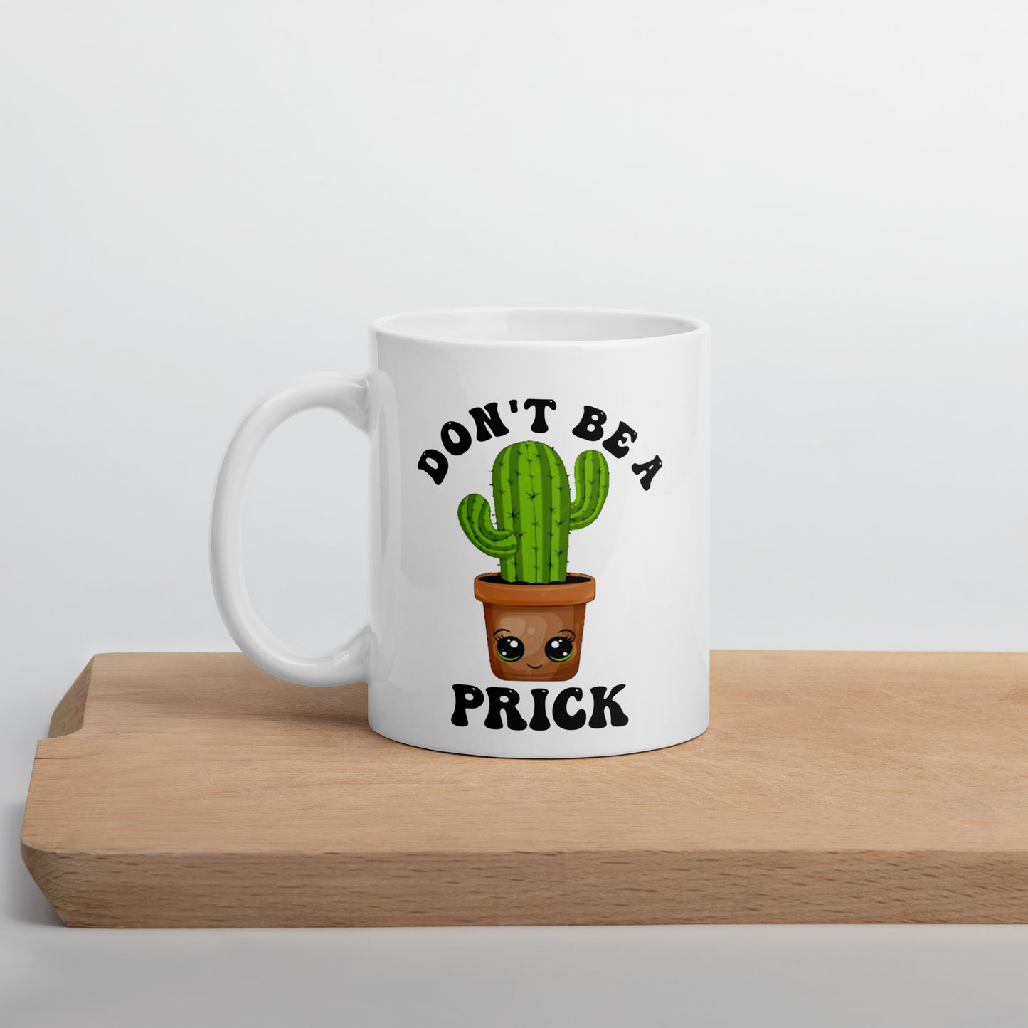 Prick White glossy mug