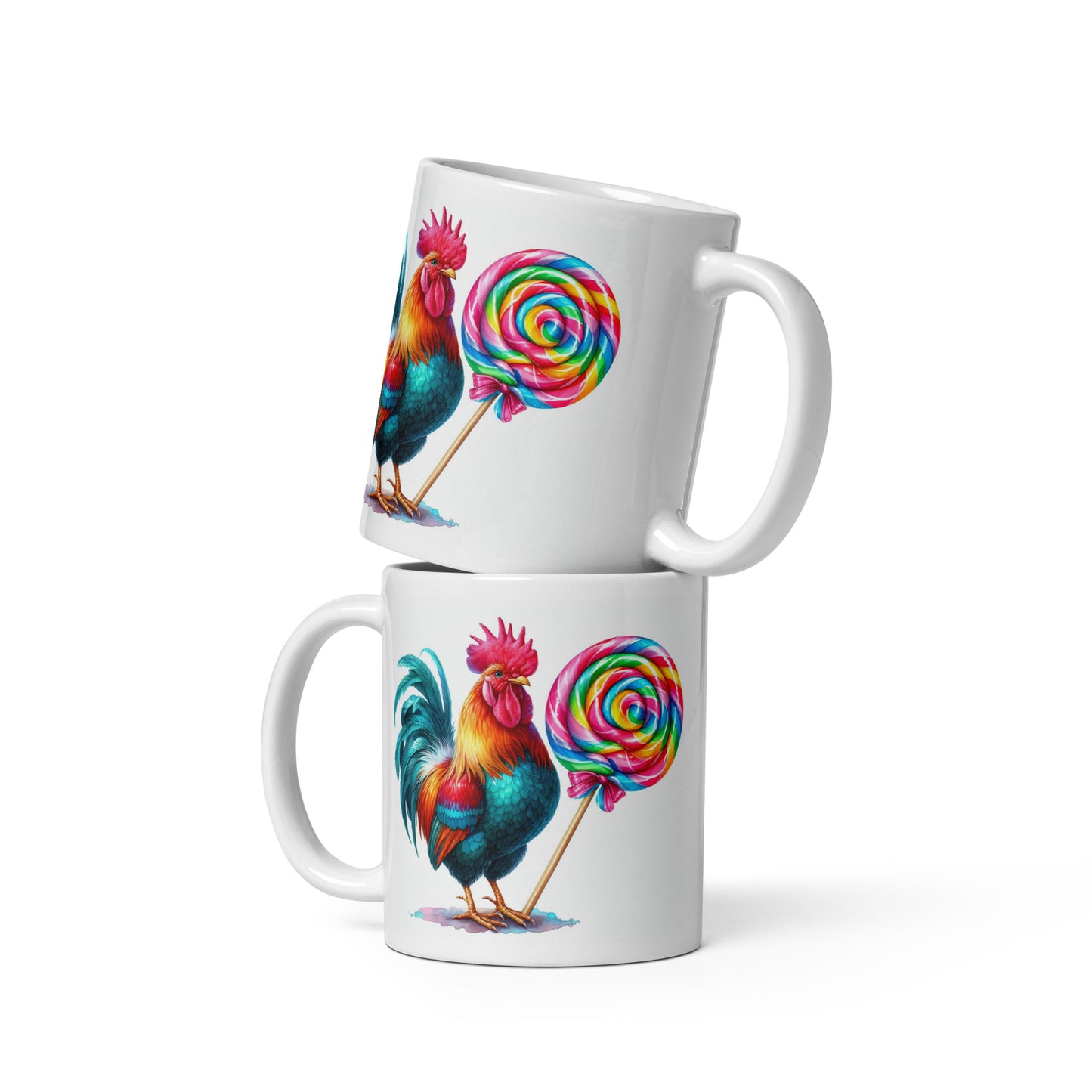 Cock sucker #1 White glossy mug