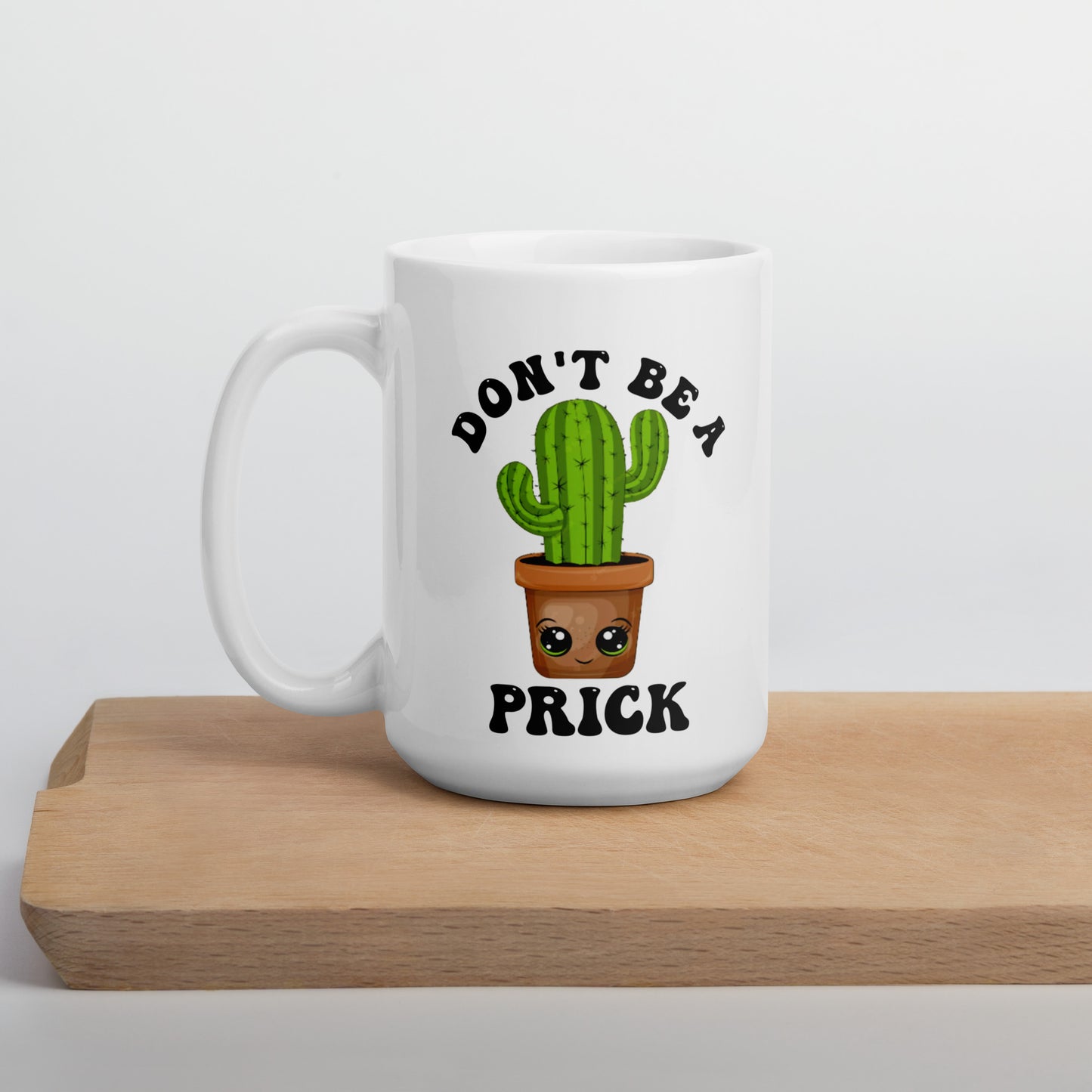 Prick White glossy mug