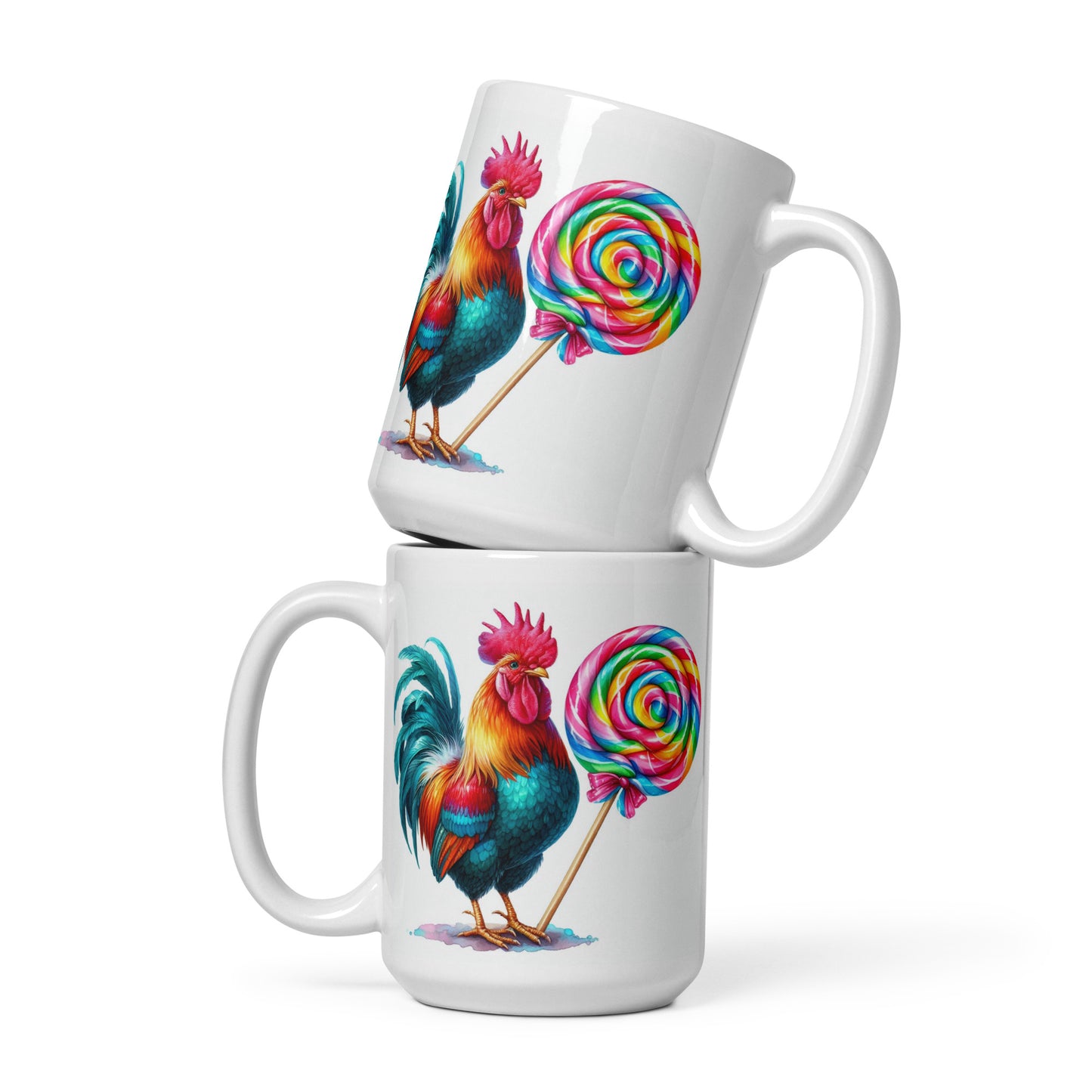 Cock sucker #1 White glossy mug