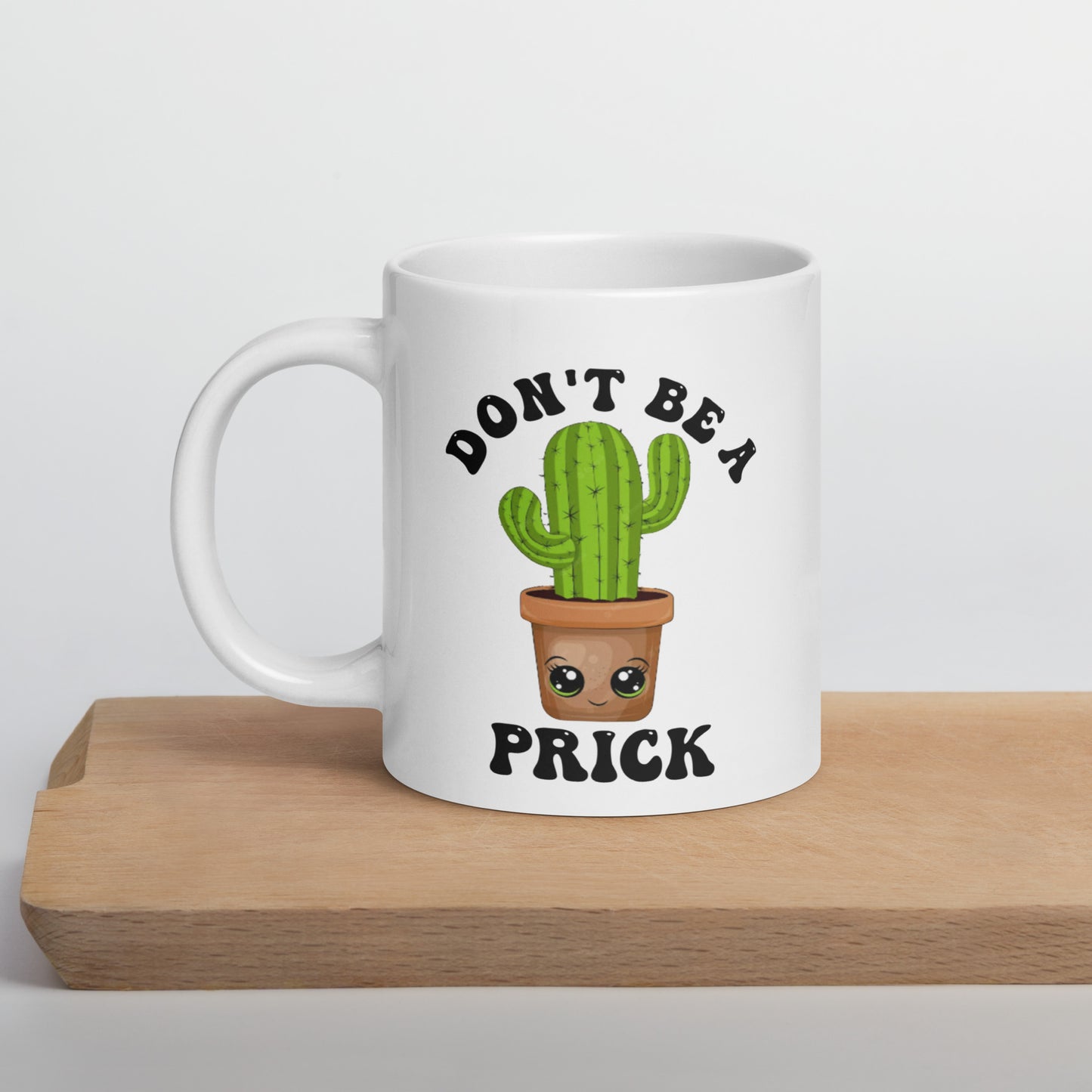 Prick White glossy mug