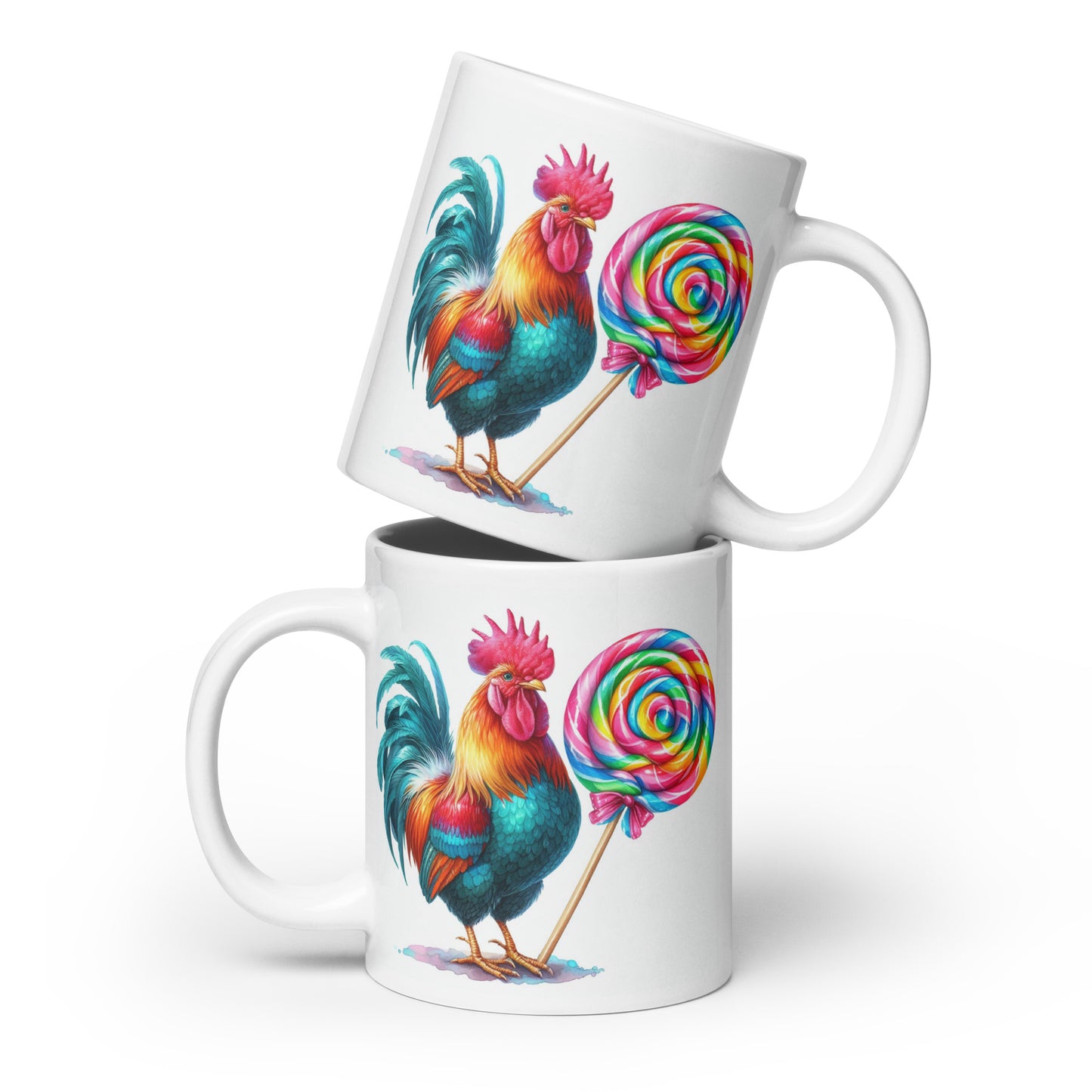 Cock sucker #1 White glossy mug