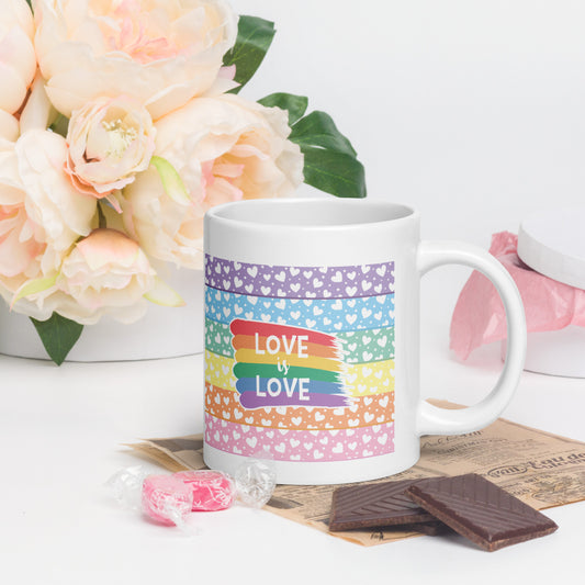 Pride1 White glossy mug