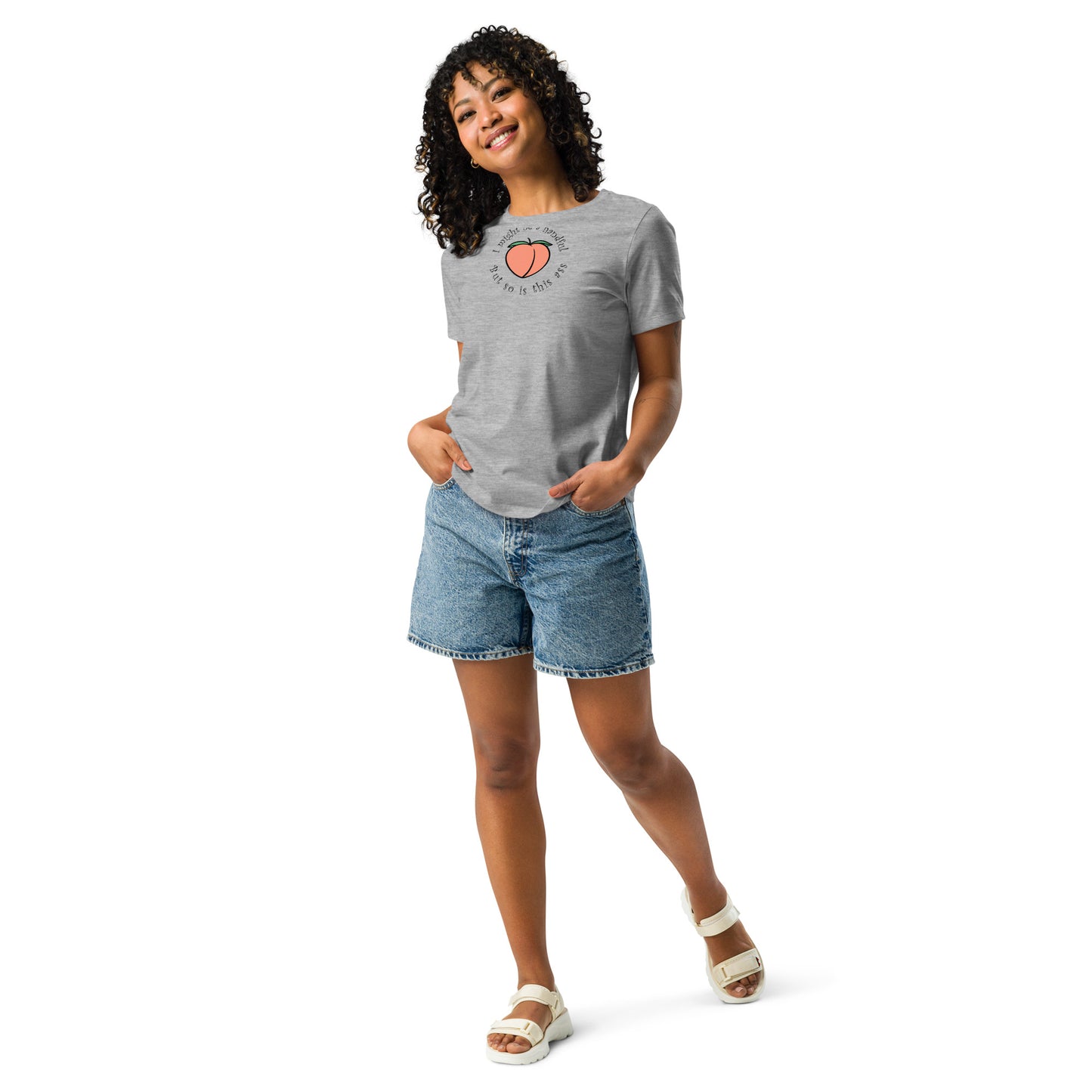 Peach handful Women's Relaxed T-Shirt