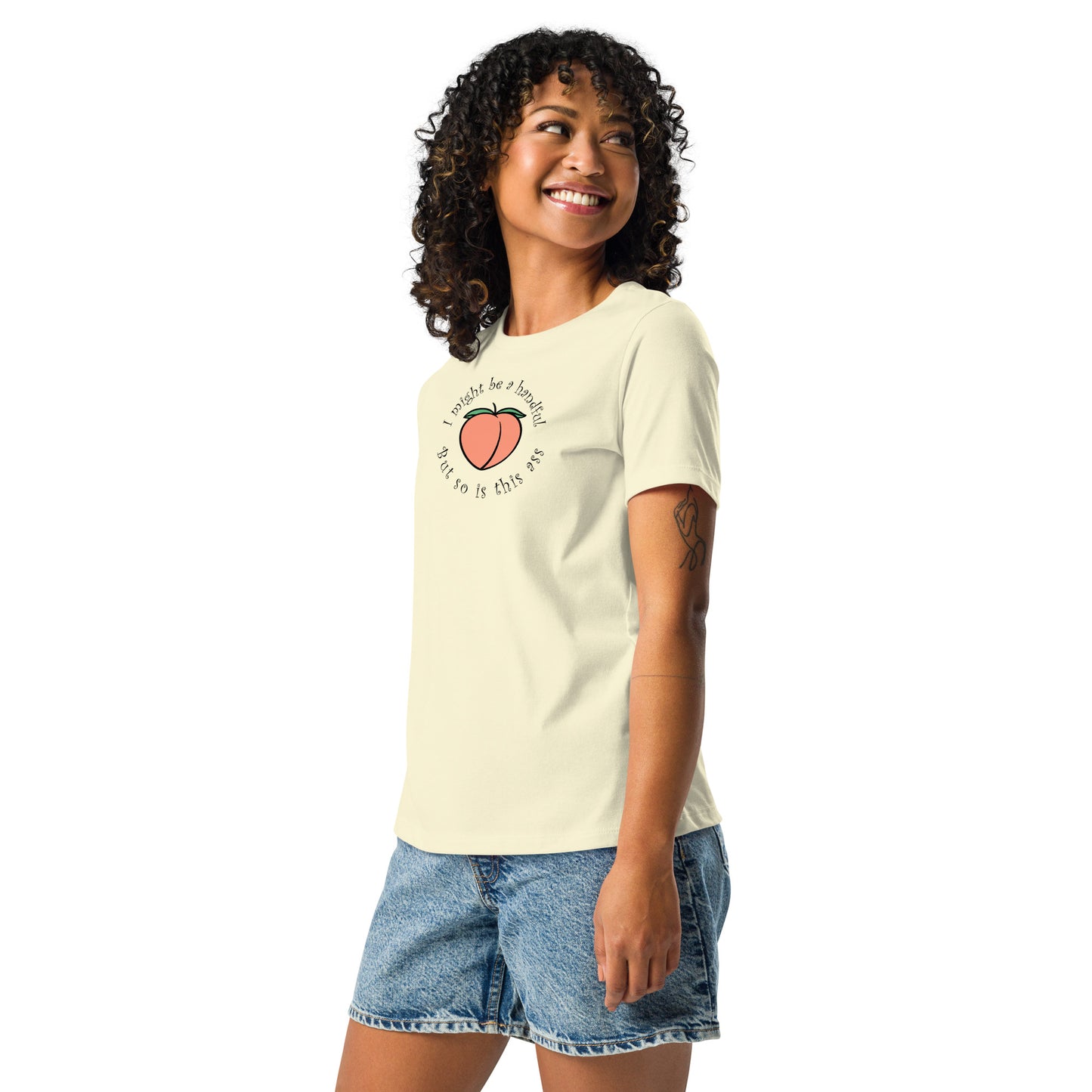 Peach handful Women's Relaxed T-Shirt