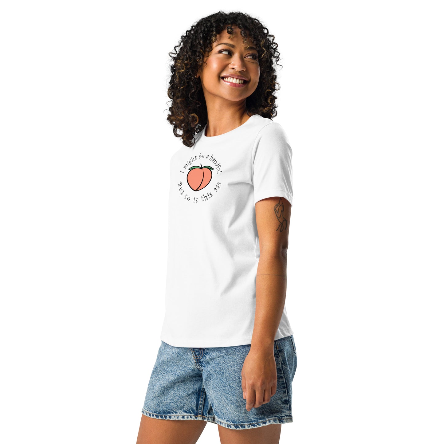 Peach handful Women's Relaxed T-Shirt